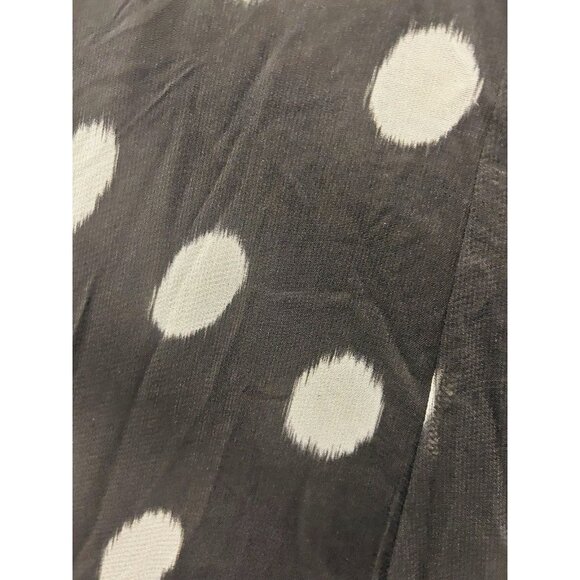 Anthropologie Maeve Black White Polka Dot Midi Dress Sheer Lined Plus Size 1X - Picture 16 of 16